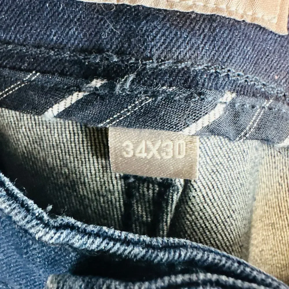 Ted Baker Mens 34 X 30 Jeans Slim Blue Denim Pockets Stretch Pockets 1889005